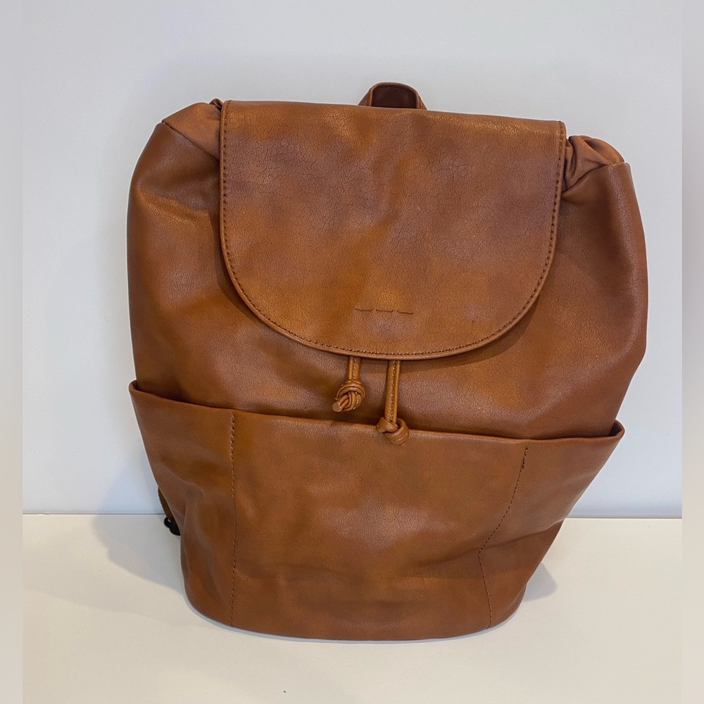 Leather backpack